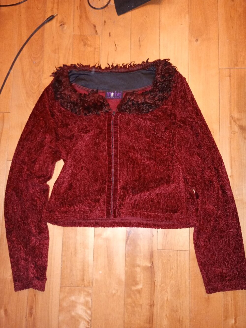 Morbid Threads burgundy sweater